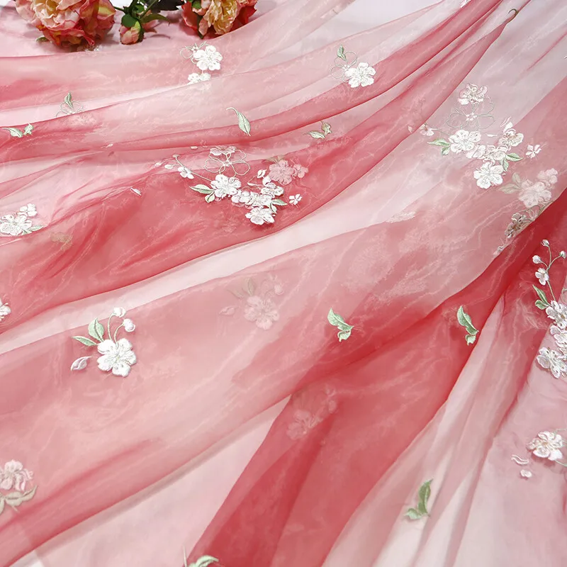 1m Flower Pear Blossoms Cloth  - đánh giá và giá Sewing Batik Fabric